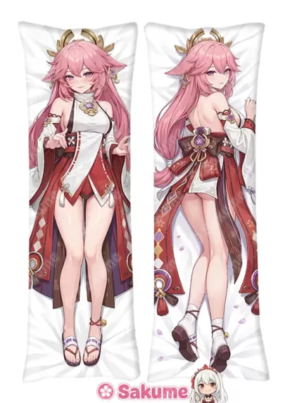 Sakume Original Art Yae Miko Dakimakura Anime Pillow | Genshin Impact 